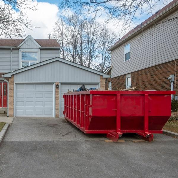 heavy-duty construction dumpster for debris